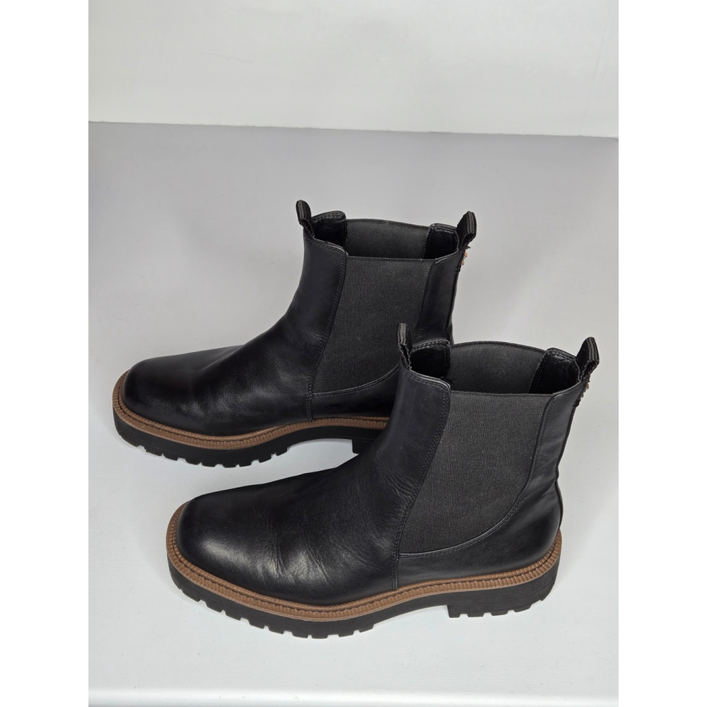 Sam Edelman Laguna Chelsea Black Leather Ankle Boots Sz 9.5 - Picture 3 of 13